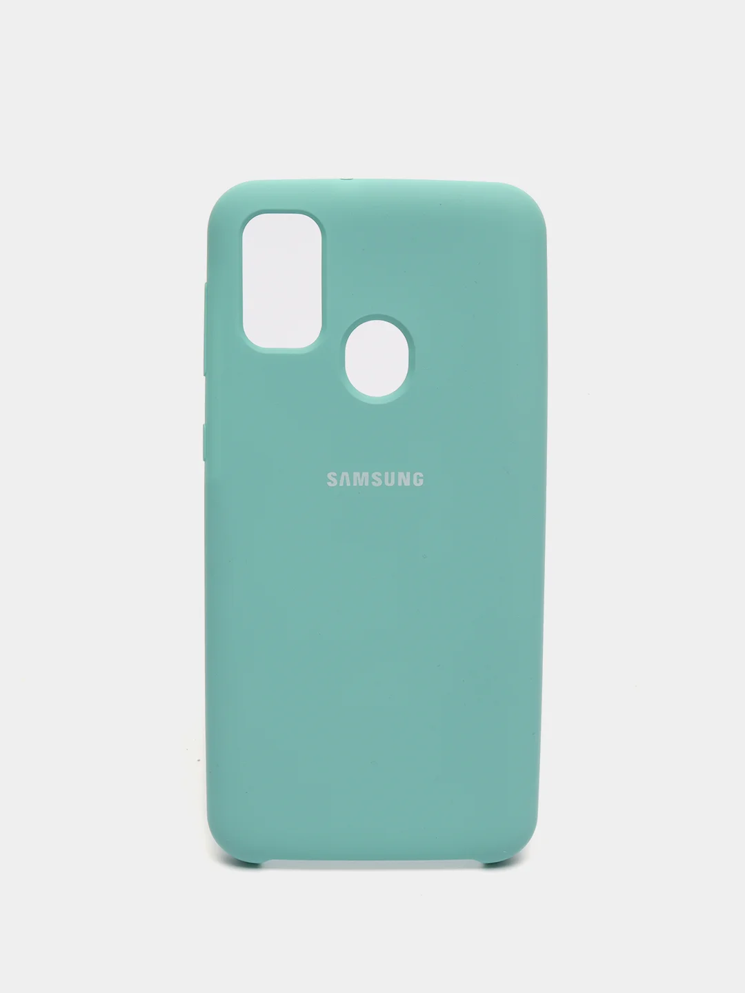 Бирюзовый защитный силиконовый чехол Silikone Cover для Samsung M30S,M21