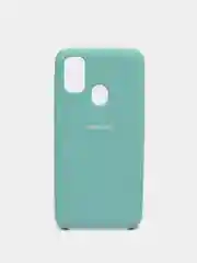 Бирюзовый защитный силиконовый чехол Silikone Cover для Samsung M30S,M21