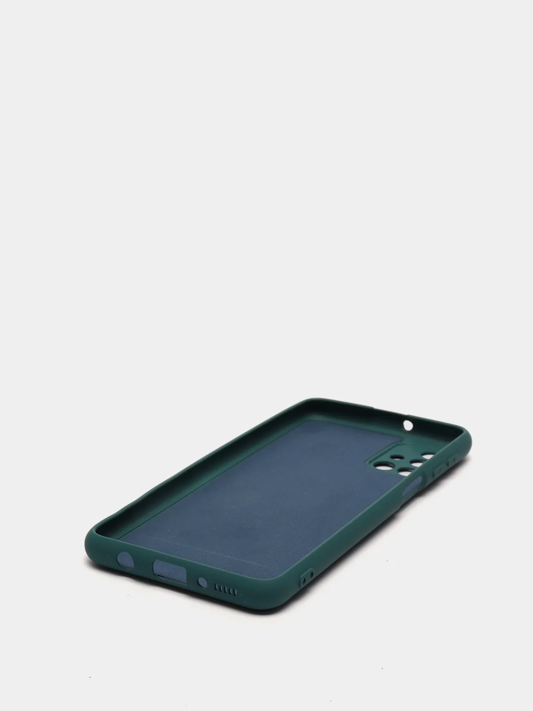 Тёмно-бирюзовый защитный силиконовый чехол Silikone Cover для Samsung M31S