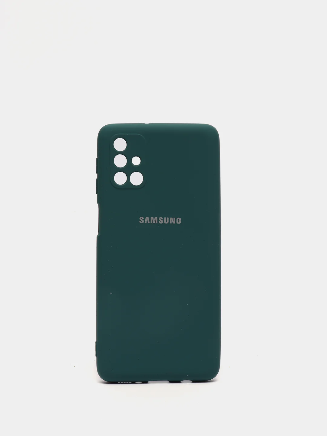 Тёмно-бирюзовый защитный силиконовый чехол Silikone Cover для Samsung M31S
