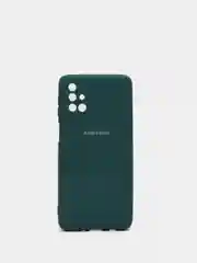 Тёмно-бирюзовый защитный силиконовый чехол Silikone Cover для Samsung M31S