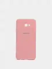 Розовый защитный силиконовый чехол Silikone Cover для Samsung J4 PLUS