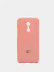Розовый защитный силиконовый чехол Silicone Cover XIAOMI REDMI NOTE 5 PLUS