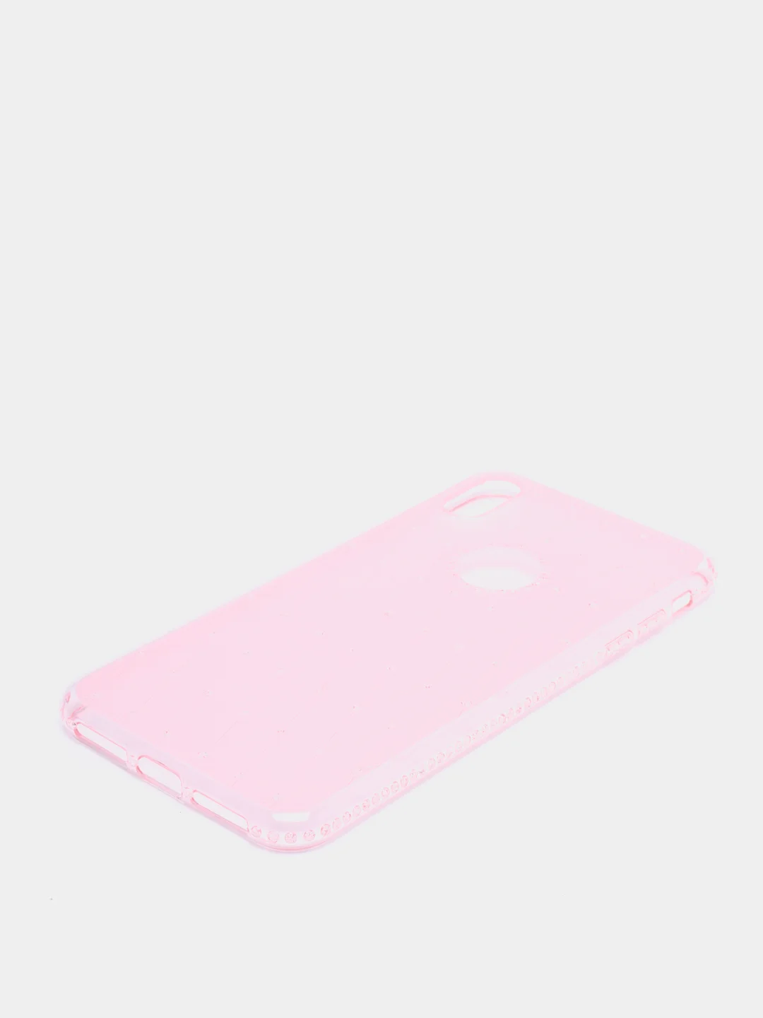 Розовый чехол для Apple iPhone Xs Max, прозрачный, силиконовый, со стразами