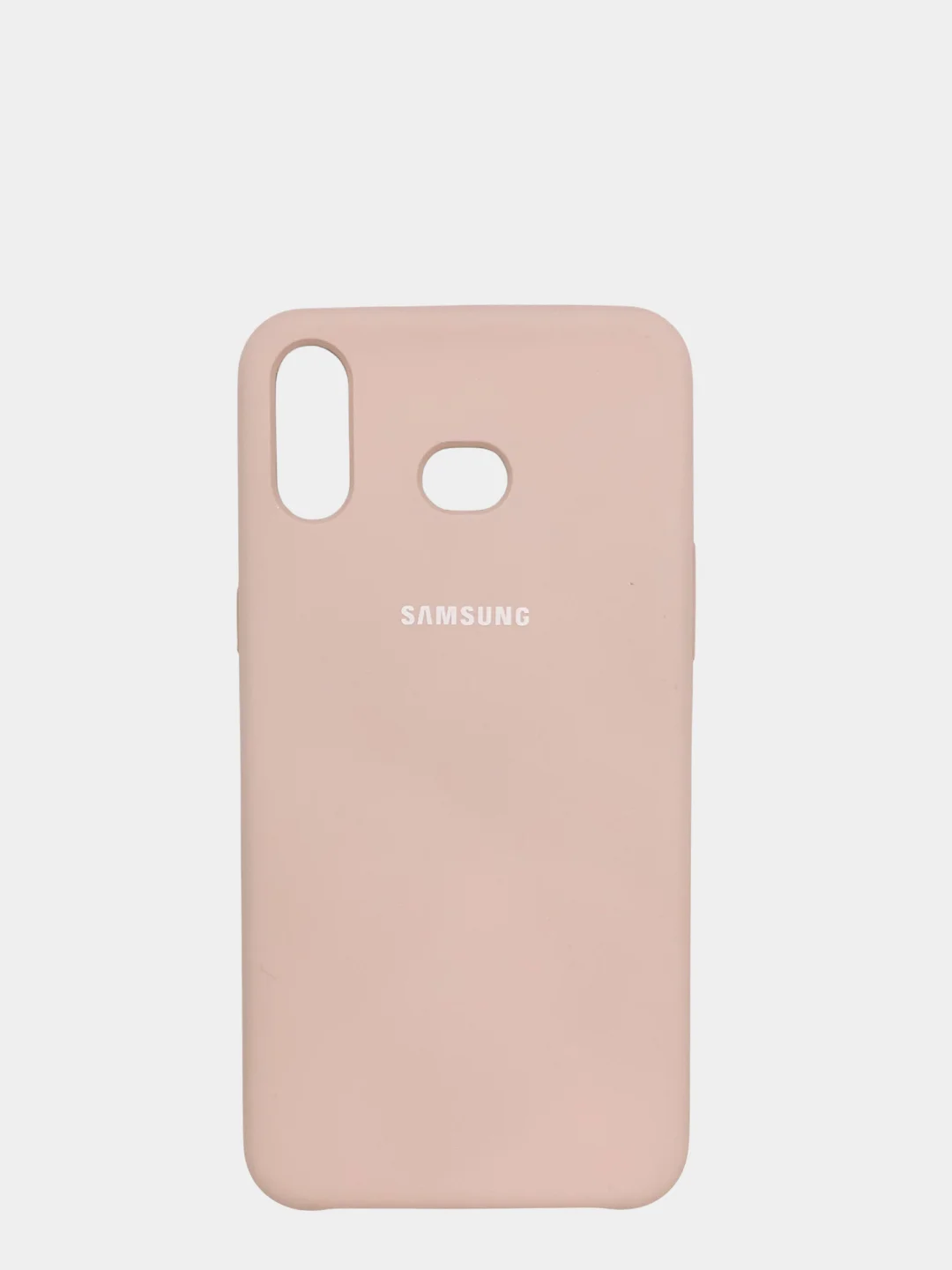 Бежевый чехол силиконовый Silicone Cover Case для Samsung Galaxy A6S, M20