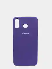 Индиго чехол силиконовый Silicone Cover Case для Samsung Galaxy A6S, M20