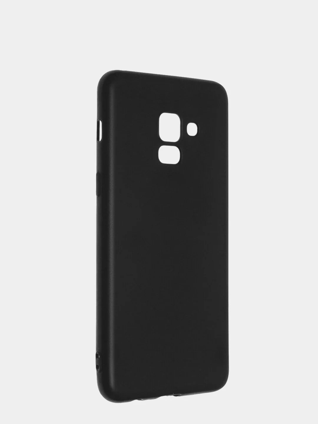 Черный чехол Samsung Galaxy A8 2018 / Самсунг Галакси А8 2018 силиконовый цветной матовый
