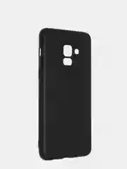 Черный чехол Samsung Galaxy A8 2018 / Самсунг Галакси А8 2018 силиконовый цветной матовый