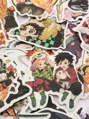 Зеленый стикеры Клинок, рассекающий демонов (Demon Slayer) 50шт / Аниме Наклейки 4 вида