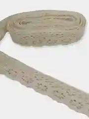 Молочный кружево хлопок, 3 м, 5 м
