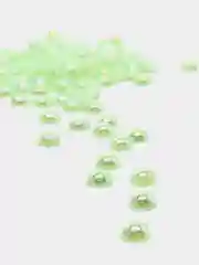 Салатовый полубусины акриловые