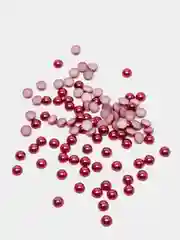 Бордовый полубусины акриловые