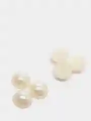 Бежевый полубусины акриловые
