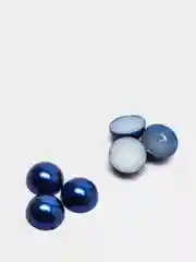 Синий полубусины акриловые