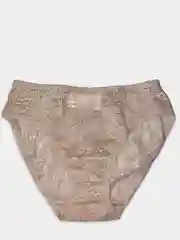 Бежевый женские гипюровые трусы