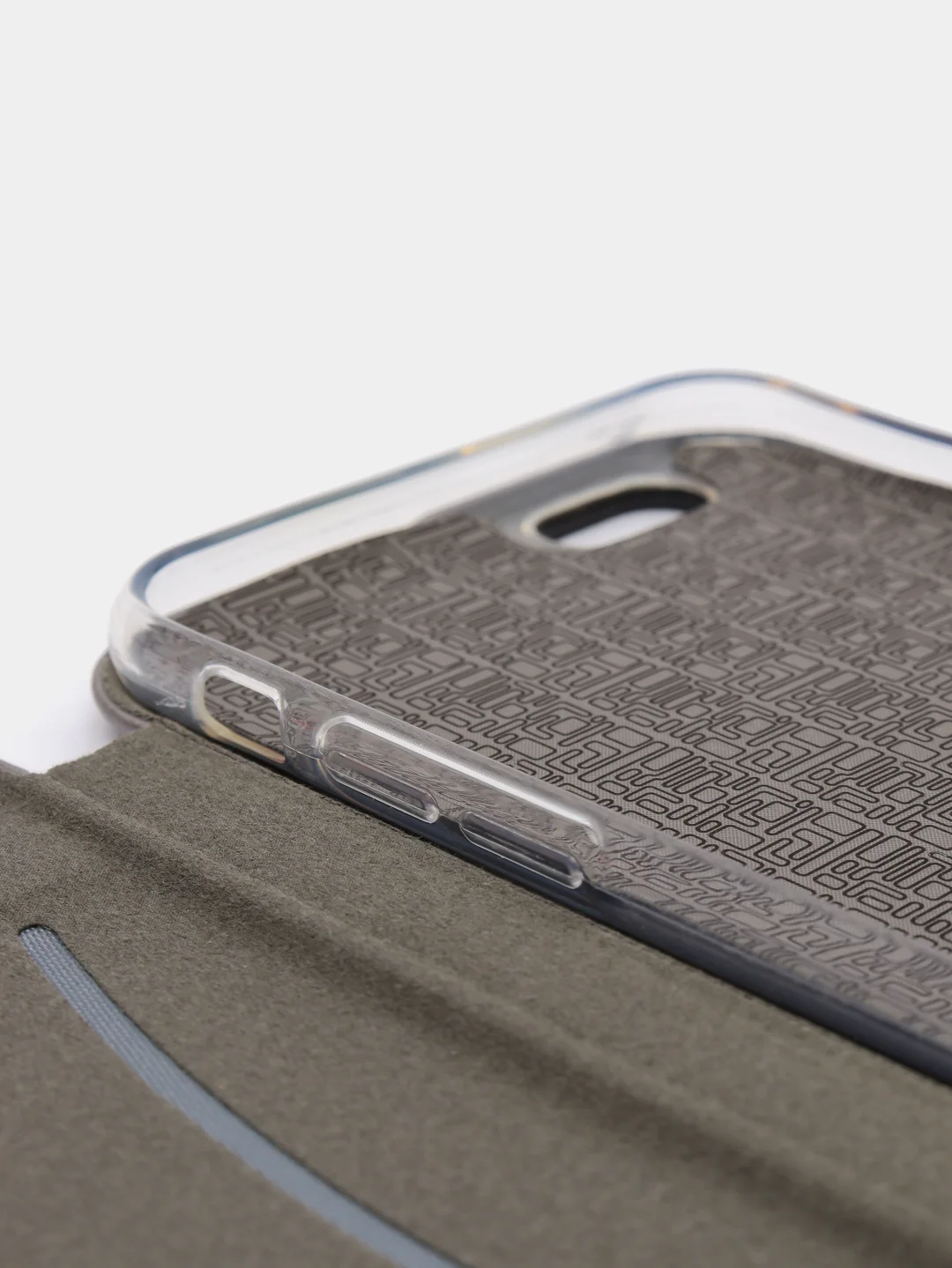 Серебряный чехол-книжка на iPhone 6/6s, 6 Plus, 7/8, SE 2020, 7/8 Plus, X, XR, XS Max, 11, 11 Pro Max
