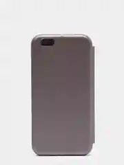 Серебряный чехол-книжка на iPhone 6/6s, 6 Plus, 7/8, SE 2020, 7/8 Plus, X, XR, XS Max, 11, 11 Pro Max