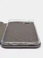 Серебряный чехол-книжка на iPhone 6/6s, 6 Plus, 7/8, SE 2020, 7/8 Plus, X, XR, XS Max, 11, 11 Pro Max