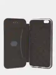 Серебряный чехол-книжка на iPhone 6/6s, 6 Plus, 7/8, SE 2020, 7/8 Plus, X, XR, XS Max, 11, 11 Pro Max