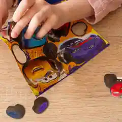 Желтый магнитная игра "Тачки"