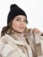 Черный шапка вязаная тыковка /шапка женская /шапка весенняя / тонкая шапка / спортивная шапка