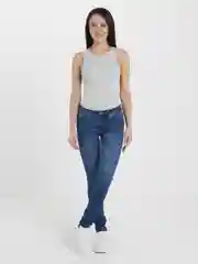 Синий джинсы женские скинни, skinny, BEDEW, средняя посадка