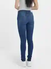 Синий джинсы женские скинни, skinny, BEDEW, средняя посадка