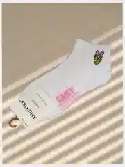 Розовый носки женские короткие "Amigobs" летние, зимние, всесезонные, хлопок