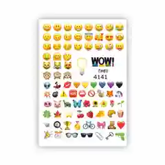 Наклейки для ногтей, слайдеры для маникюра и педикюра "Стиль EMOJI"