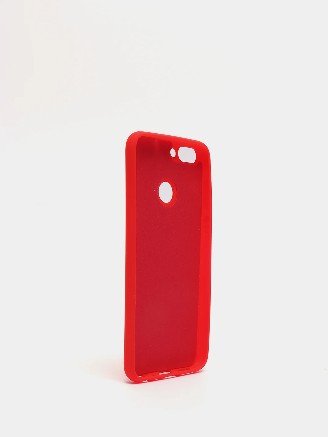 Красный защитный силиконовый чехол Silicone Cover HUAWEI P SMART 2018