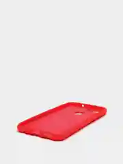 Красный защитный силиконовый чехол Silicone Cover HUAWEI P SMART 2018