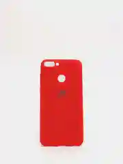 Красный защитный силиконовый чехол Silicone Cover HUAWEI P SMART 2018