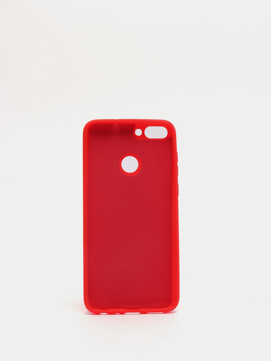 Красный защитный силиконовый чехол Silicone Cover HUAWEI P SMART 2018