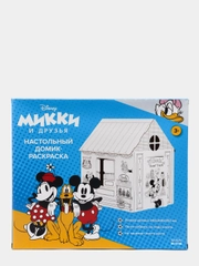 Игрушка картонная "Домик-раскраска "Мини Маус""