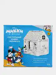Игрушка картонная "Домик-раскраска "Микки Маус"