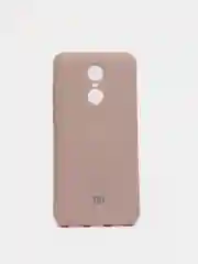 Бежевый защитный силиконовый чехол Silicone Cover XIAOMI REDMI NOTE 5 PLUS