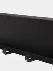 Черный полка настенная BlackSteelOne, металлическая, с крючками