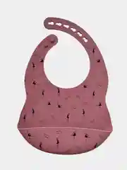 Коралловый меланж нагрудник силиконовый