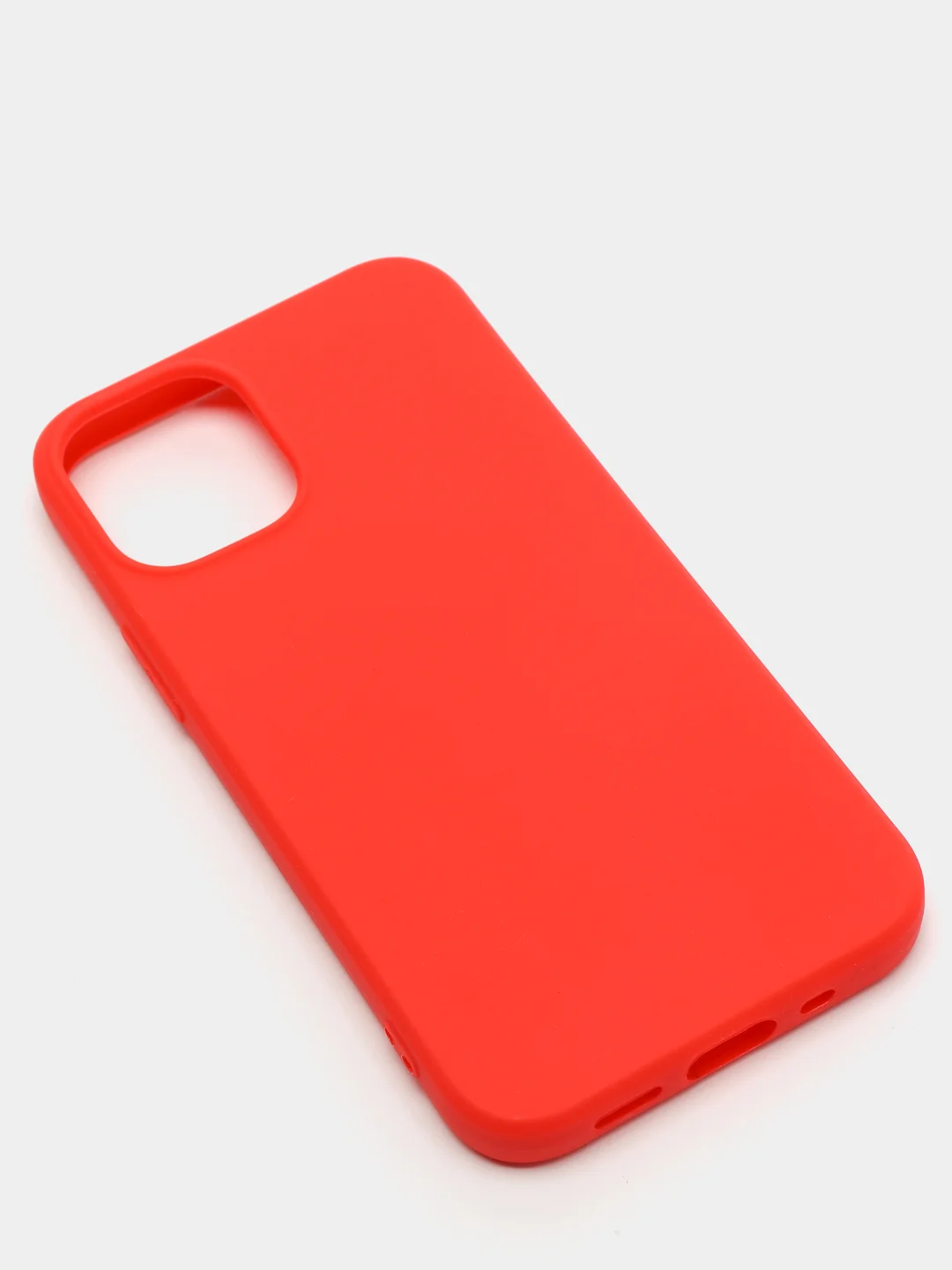 Красный силиконовый чехол на iPhone 12 Mini