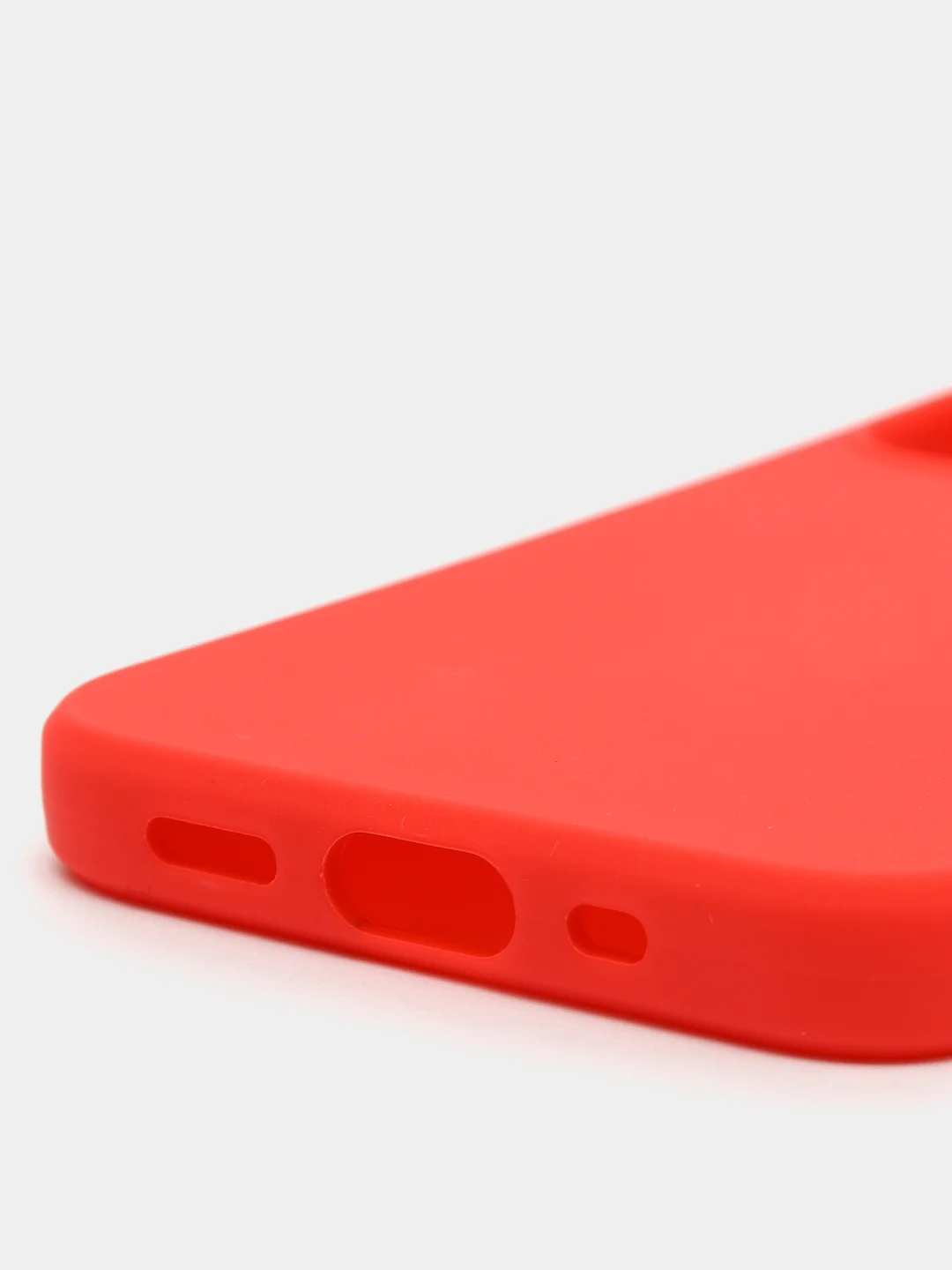 Красный силиконовый чехол на iPhone 12 Mini