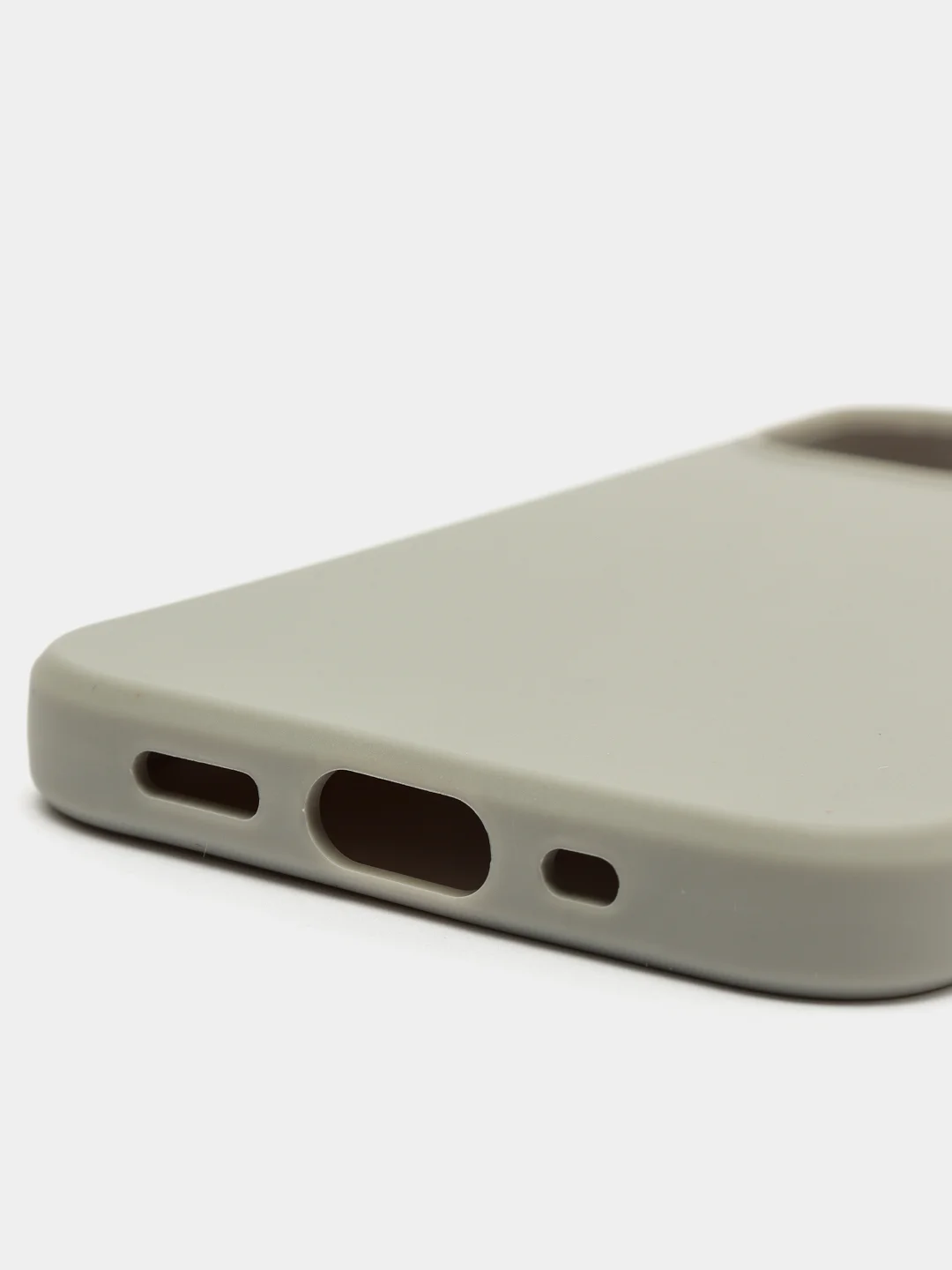 Серый меланж силиконовый чехол на iPhone 12 Mini