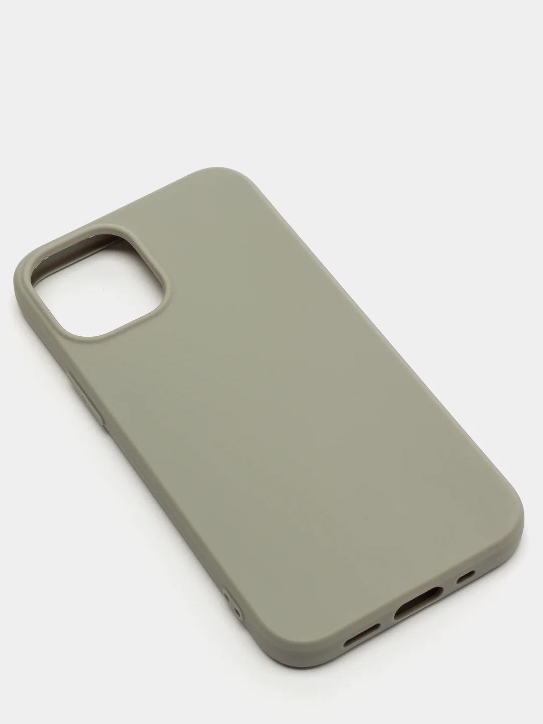 Серый меланж силиконовый чехол на iPhone 12 Mini