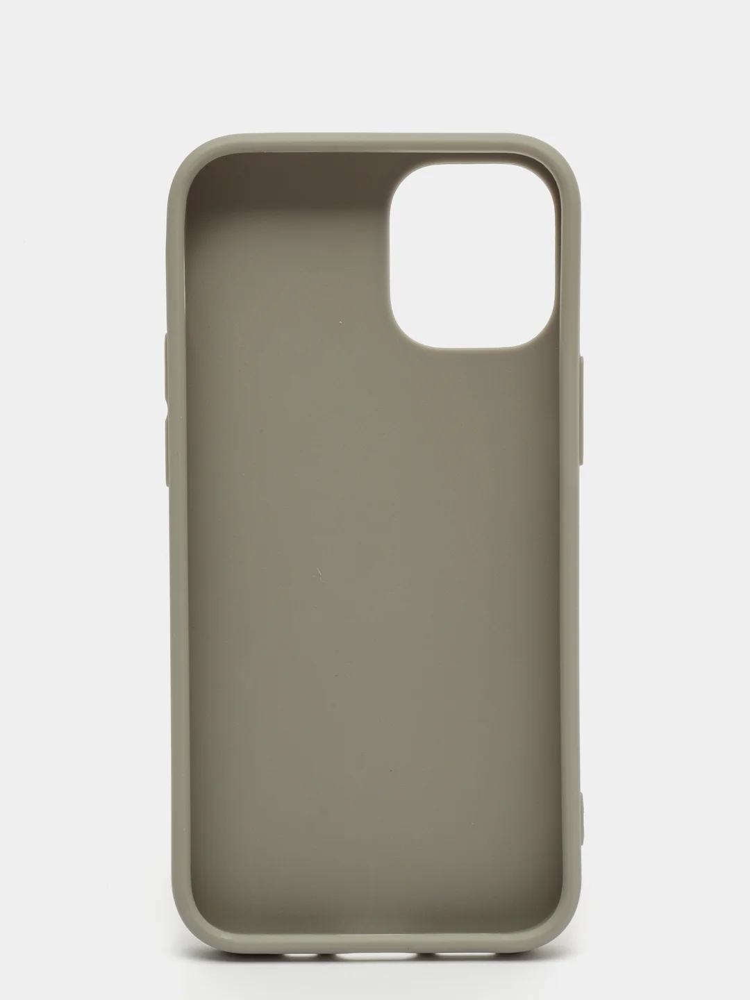 Серый меланж силиконовый чехол на iPhone 12 Mini