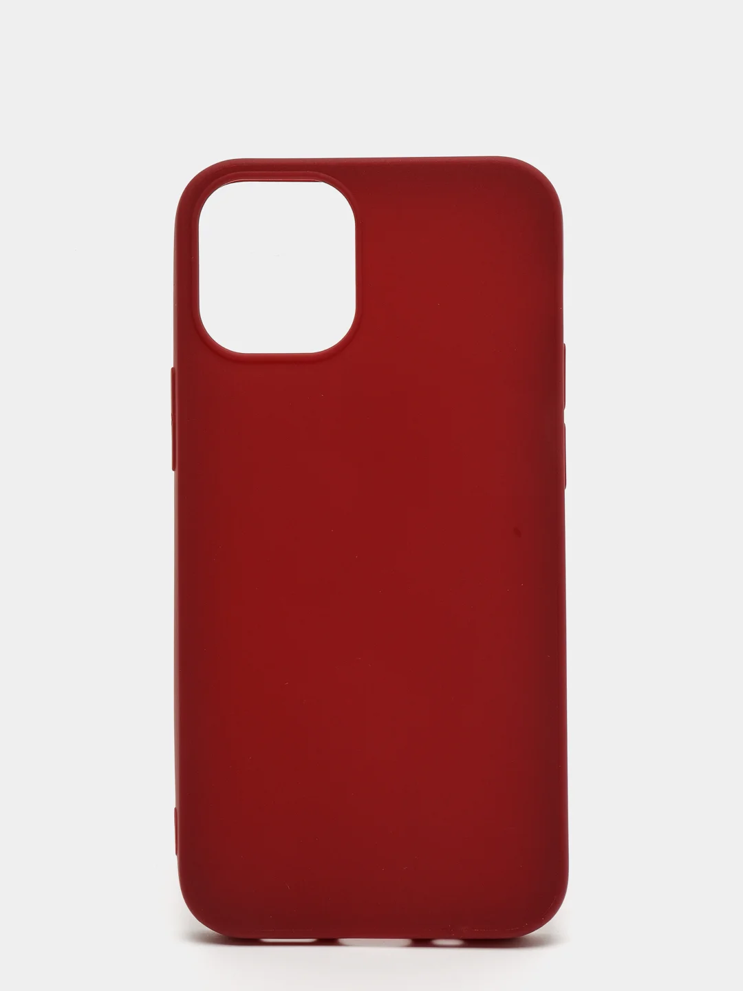 Багровый силиконовый чехол на iPhone 12 Mini