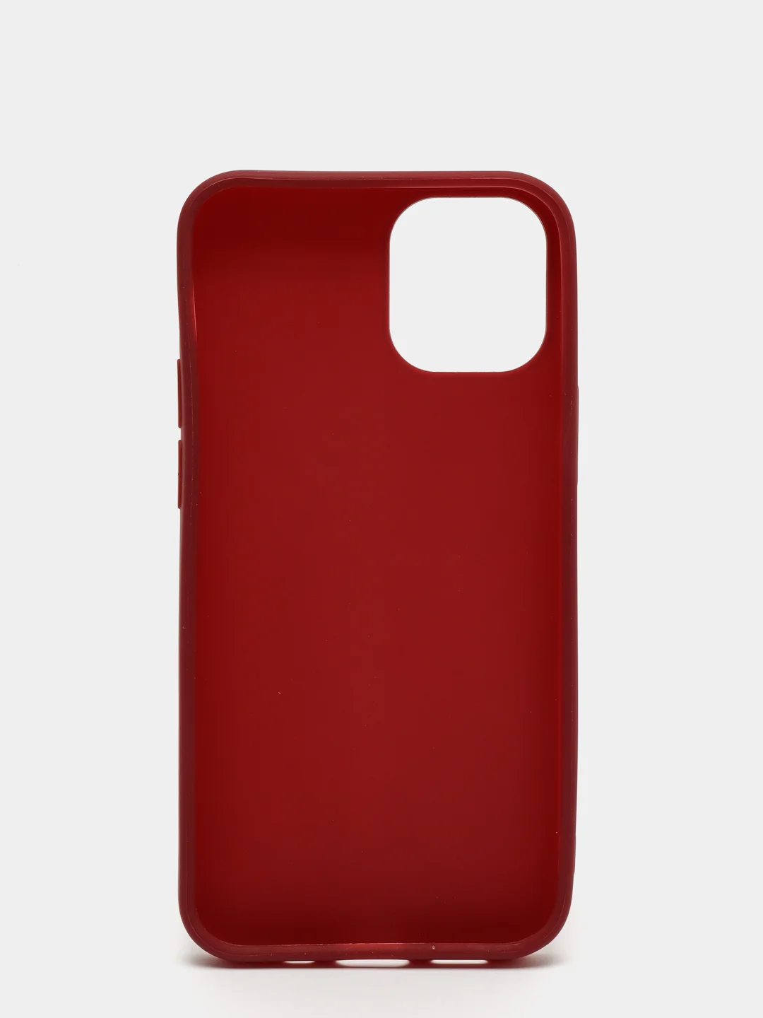 Багровый силиконовый чехол на iPhone 12 Mini
