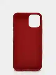 Багровый силиконовый чехол на iPhone 12 Mini