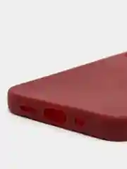 Багровый силиконовый чехол на iPhone 12 Mini