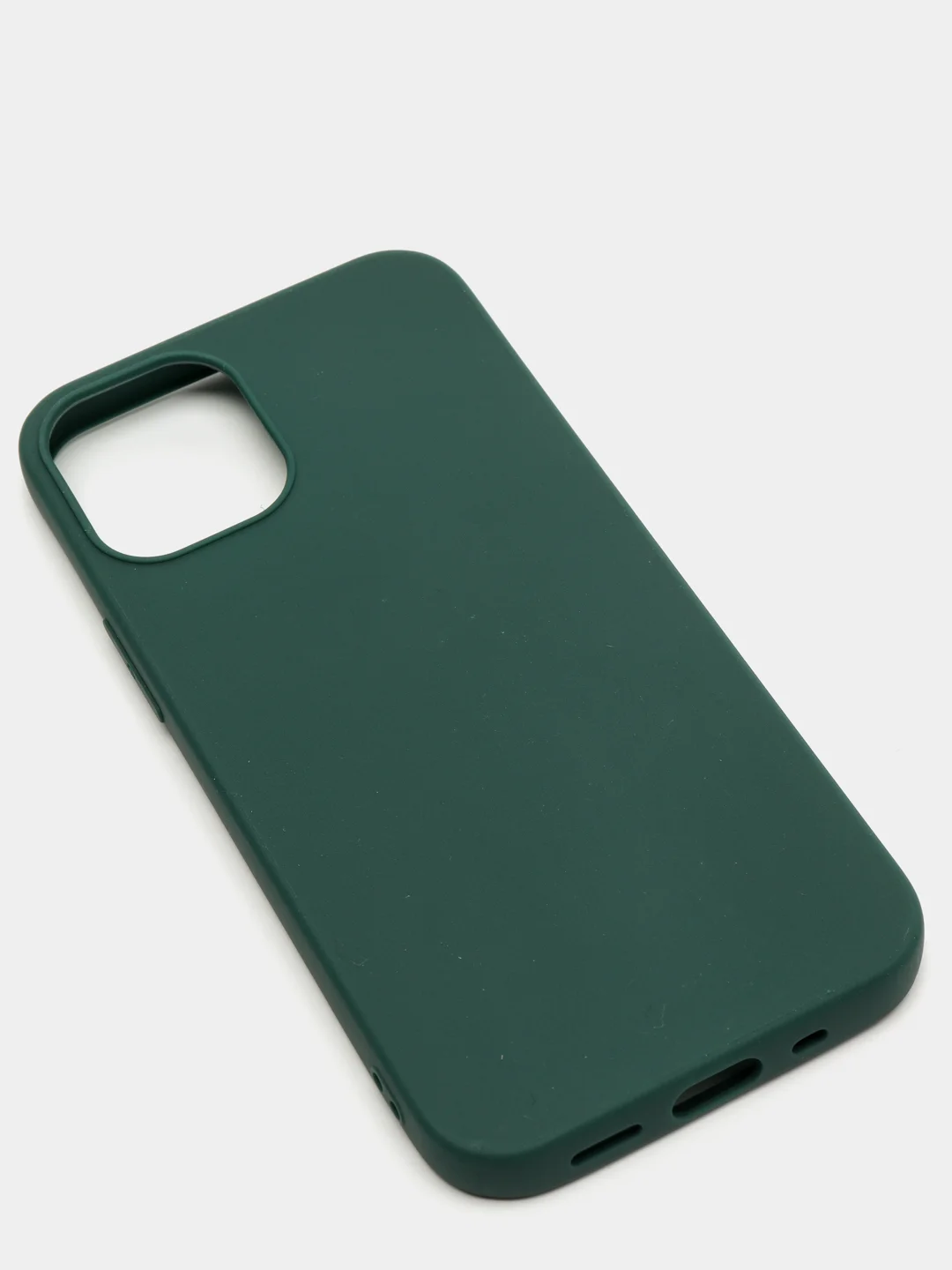 Зеленый силиконовый чехол на iPhone 12 Mini