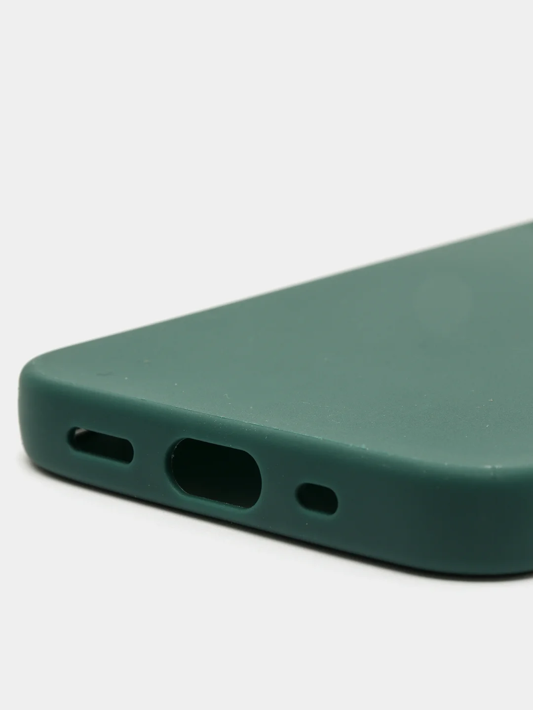 Зеленый силиконовый чехол на iPhone 12 Mini
