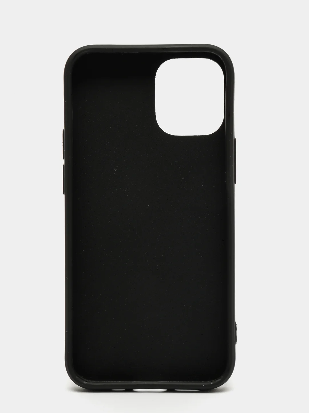 Черный силиконовый чехол на iPhone 12 Mini